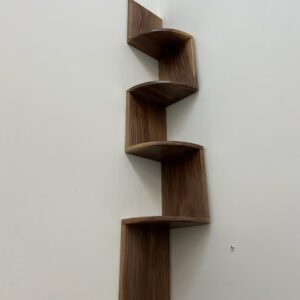Floating Walnut Shelves