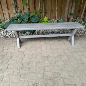 Grey Finish Maple Bench